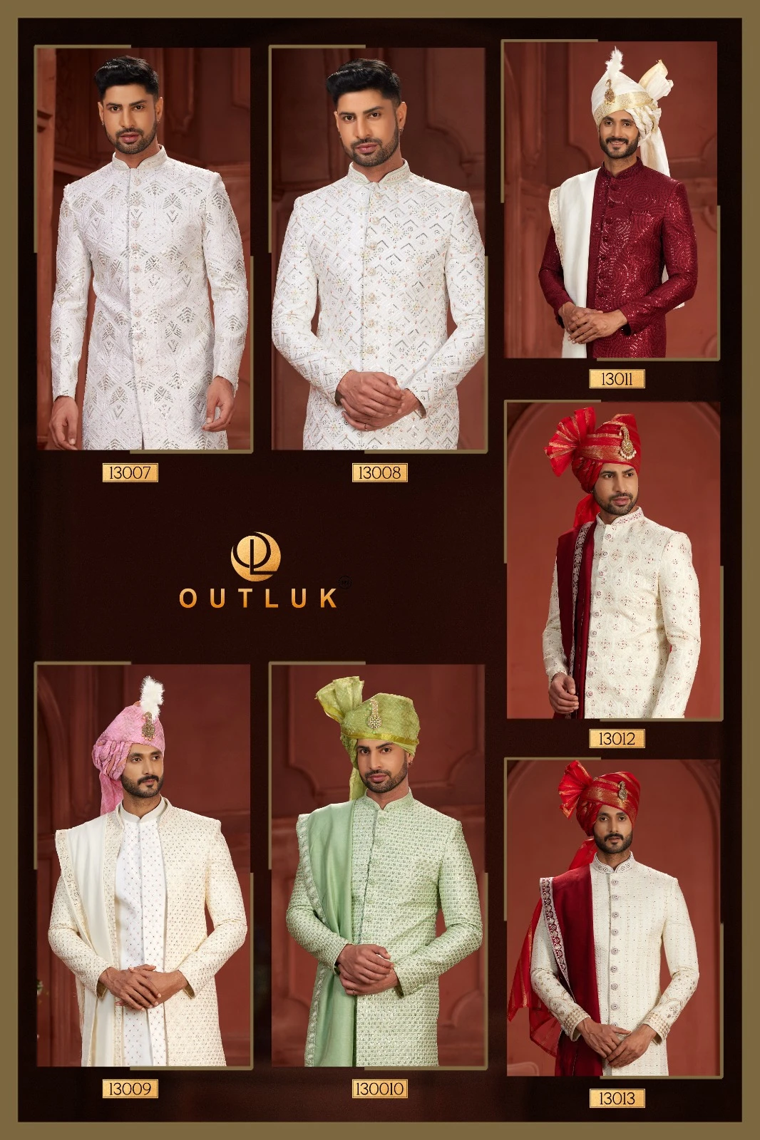 Outluk Wedding Sherwani Vol 13